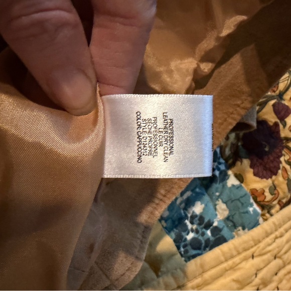 David Brooks Tan Suede Blazer with Button Detail - Picture 9 of 11